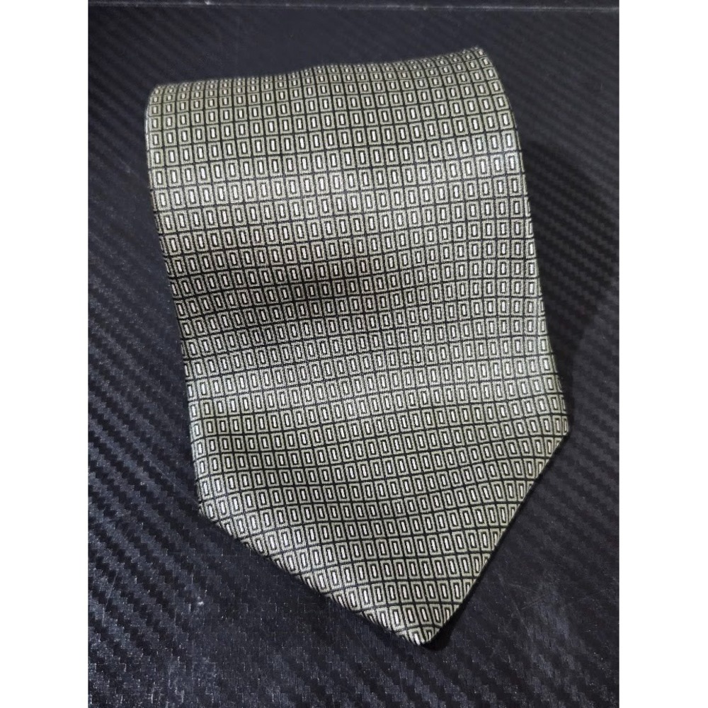 Honors Geometric Patterned 100% Silk Tie Made in USA